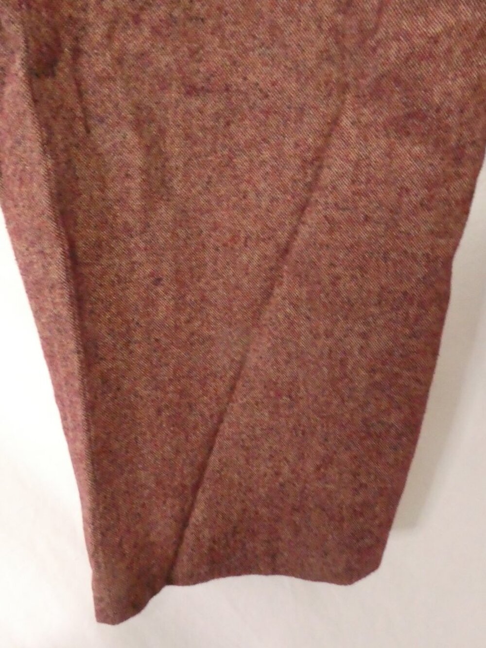 SLOAN Lined Pants Textured Tweed Burgundy - size 16 - Picture 12 of 14